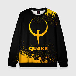 Свитшот детский Quake - gold gradient, цвет: 3D-черный