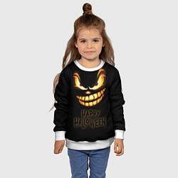 Свитшот детский Страшный Джек - хэллоуин, цвет: 3D-белый — фото 2