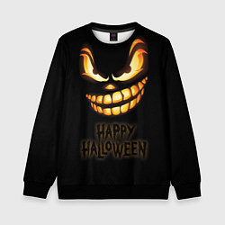 Свитшот детский Страшный Джек - хэллоуин, цвет: 3D-черный