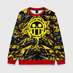 Свитшот детский One Piece Trafalgar symbol, цвет: 3D-красный