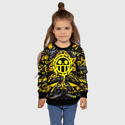 Свитшот детский One Piece Trafalgar symbol, цвет: 3D-черный — фото 2