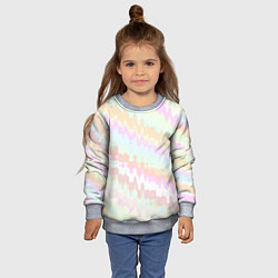 Свитшот детский Размазанные бледные полосы, цвет: 3D-меланж — фото 2