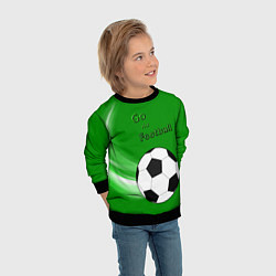 Свитшот детский Go на football, цвет: 3D-черный — фото 2
