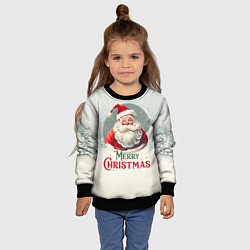 Свитшот детский Лого Санта, цвет: 3D-черный — фото 2