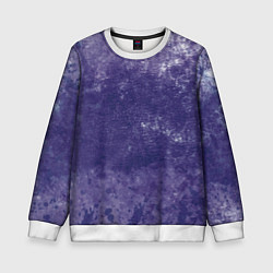 Свитшот детский Абстракция - violet color background, цвет: 3D-белый