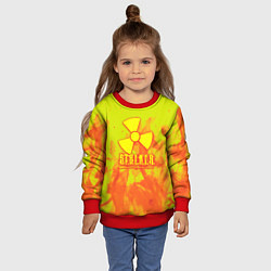 Свитшот детский Stalker yellow flame, цвет: 3D-красный — фото 2