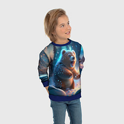 Свитшот детский Полярный мишка, цвет: 3D-синий — фото 2