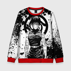 Свитшот детский Маки из клана Зенин - manga, цвет: 3D-красный