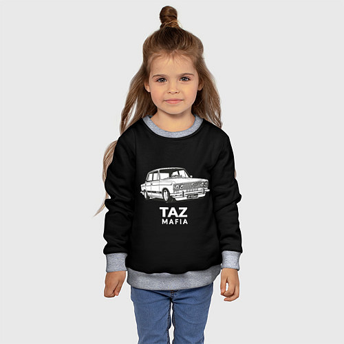 Детский свитшот TAZ Mafia / 3D-Меланж – фото 4
