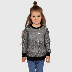 Свитшот детский Паутина паука, цвет: 3D-черный — фото 2