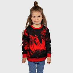 Свитшот детский Красное пламя, цвет: 3D-красный — фото 2