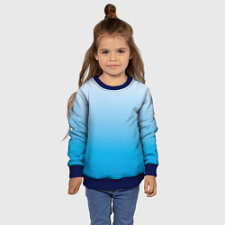 Свитшот детский Небесный голубой градиент, цвет: 3D-синий — фото 2