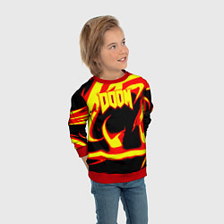 Свитшот детский Doom eternal fire storm, цвет: 3D-красный — фото 2
