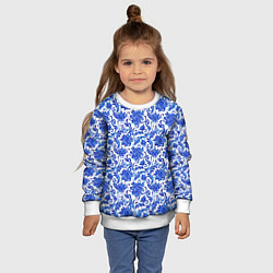Свитшот детский Гжель классика, цвет: 3D-белый — фото 2