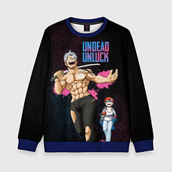 Свитшот детский Undead Unluck - Fuuko and Andy, цвет: 3D-синий