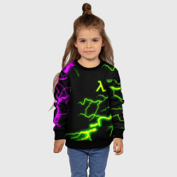 Свитшот детский Half life atom strom, цвет: 3D-черный — фото 2