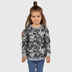 Свитшот детский Автотюнинг - запчасти, цвет: 3D-меланж — фото 2