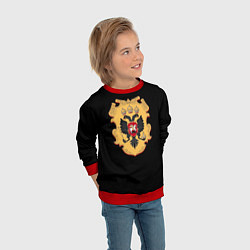 Свитшот детский Имперский герб символкика, цвет: 3D-красный — фото 2