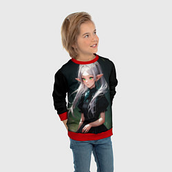 Свитшот детский Фриерен во тьме, цвет: 3D-красный — фото 2