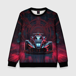 Свитшот детский Футуристичное авто F1, цвет: 3D-черный