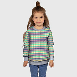 Свитшот детский Полосатый в точечку, цвет: 3D-меланж — фото 2