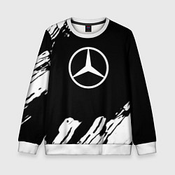 Свитшот детский Mercedes benz краски спорт, цвет: 3D-белый