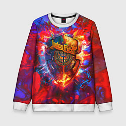 Свитшот детский Invincible shield - Jadas Priest, цвет: 3D-белый