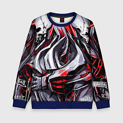 Свитшот детский Стальные черепа, цвет: 3D-синий