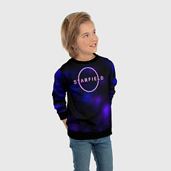 Свитшот детский Starfield тёмное небо из игры, цвет: 3D-черный — фото 2