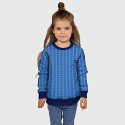 Свитшот детский Зигзаг с уголочкам, цвет: 3D-синий — фото 2