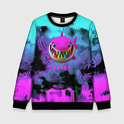 Свитшот детский 6ix9ine neon, цвет: 3D-черный