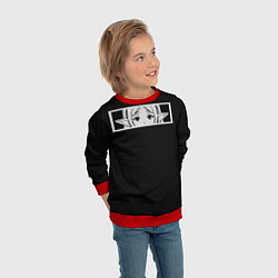 Свитшот детский Взгляд Фрирен, цвет: 3D-красный — фото 2