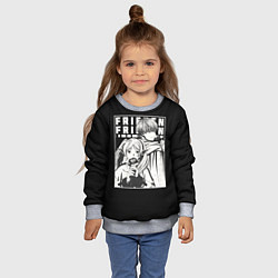 Свитшот детский Frieren and Himmel, цвет: 3D-меланж — фото 2