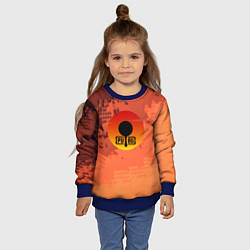 Свитшот детский PUBG game orange, цвет: 3D-синий — фото 2