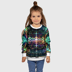 Свитшот детский Медитативный арт, цвет: 3D-белый — фото 2