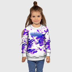 Свитшот детский God of war ragnarok abstraction, цвет: 3D-белый — фото 2