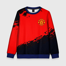Свитшот детский Manchester United colors sport, цвет: 3D-синий