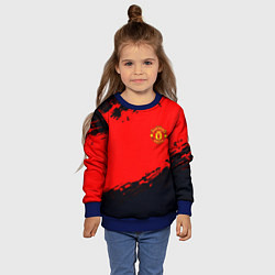 Свитшот детский Manchester United colors sport, цвет: 3D-синий — фото 2