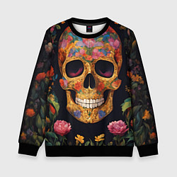 Детский свитшот Bright colors and skull