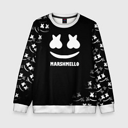 Свитшот детский Marshmello белое лого, цвет: 3D-белый