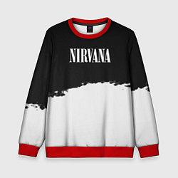 Свитшот детский Nirvana текстура, цвет: 3D-красный