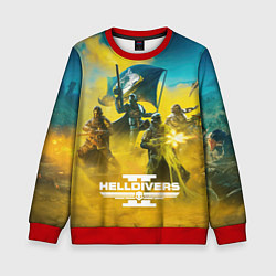 Свитшот детский Helldivers 2: Battle, цвет: 3D-красный