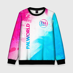 Детский свитшот Palworld neon gradient style вертикально