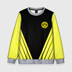 Свитшот детский Borussia geometry yellow, цвет: 3D-меланж