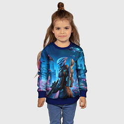 Свитшот детский Mass Effect - ai art, цвет: 3D-синий — фото 2