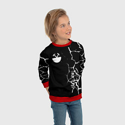 Свитшот детский Pink floyd текстура рок, цвет: 3D-красный — фото 2