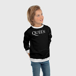 Свитшот детский Queen квин король, цвет: 3D-белый — фото 2