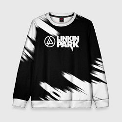Свитшот детский Linkin park рок бенд краски, цвет: 3D-белый