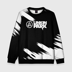 Свитшот детский Linkin park рок бенд краски, цвет: 3D-черный