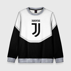 Свитшот детский Juventus black geometry sport, цвет: 3D-меланж